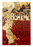La Bohème, Musica di Puccini Affiche par Adolfo Hohenstein
