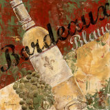 Weißer Bordeaux Kunstdruck von Maria Donovan