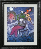 The Blue Violinist Print by Marc Chagall