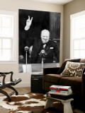 Winston Churchill Muurposter