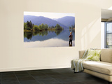 Fishing, Lewiston Lake, California, USA Wall Mural