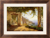 View to the Amalfi Coast Prints by Carl Frederic Aagaard