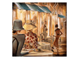 Bistro du Paradou Giclée-Druck von Trish Biddle