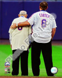 Yogi Berra & Gary Carter Final Game at Shea Stadium 2008 Photo