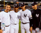 Jorge Posada, Mariano Rivera, Derek Jeter,& Andy Pettitte Final Game At Yankee Stadium 2008 Photo Jorge Posada, Mariano Rivera, Derek Jeter,& Andy Pettitte Final Game At Yankee Stadium 2008 Photo