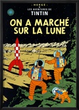Schritte auf dem Mond (1954) Poster von Hergé (Georges Rémi) 