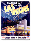 Union Pacific Las Vegas Deco Train Wood Sign