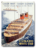 Cunard/Queen Elizabeth/Queen Mary Wood Sign