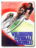 Bicycle Velodromo Comunale Vigorelli Wood Sign