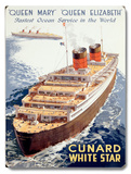 Cunard/Queen Elizabeth/Queen Mary Wood Sign