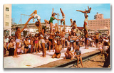 Venice Beach Body Builders II Wood Sign