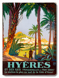 Hyeres Palm Beach Resort Wood Sign