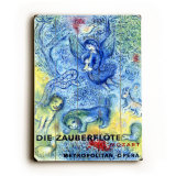 Chagall Mozart Metropolitan Opera Wood Sign