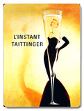 L'Instant Taittinger Champagne Wood Sign