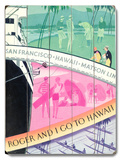 Roger and I go to Hawaii Wood Sign