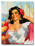 Senorita Mexico Wood Sign