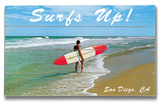 Surf's Up San Diego Wood Sign