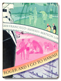 Roger and I go to Hawaii Wood Sign