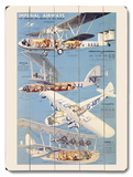 Imperial Airways Airline Wood Sign
