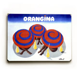 Orangina Orange Soda Umbrella Wood Sign