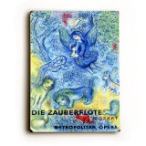 Chagall Mozart Metropolitan Opera Insegne di legno Chagall Mozart Metropolitan Opera Insegne di legno