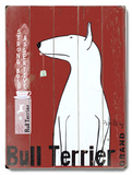 Bull Terrier Brand Wood Sign