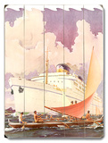 S.S. Lurline, Outrigger Greeting Wood Sign