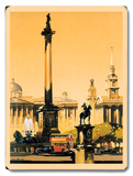 London - Trafalgar Square, 1948-1965 Wood Sign