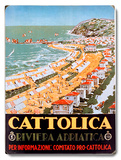 Cattolica Adriatic Riviera Resort Wood Sign