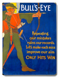 Robin Hood Archer Motivational Poster Wood Sign