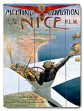 Meeting D' Aviation Wood Sign