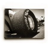 Goodyear Dragster Tire Wood Sign