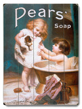 Pears Soap Children's Puppy Placa de madeira