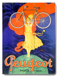 Peugeot Bicycle Paris Wood Sign