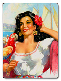 Senorita Mexico Wood Sign