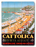 Cattolica Adriatic Riviera Resort Wood Sign