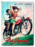 Old Racing Wood Sign