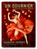 Un Fournier Wood Sign
