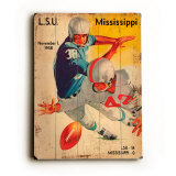 Louisiana State University VS University of Mississippi Wood Sign