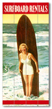 Surfboard Rentals Wood Sign
