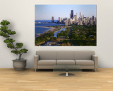 Aerial View of Skyline, Chicago, Illinois, USA Mural