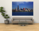 Skyline from Lake Michigan, Chicago, Illinois, USA Wall Mural