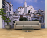 Buildings on the Waterfront, Cadaques, Costa Brava, Spain Wall Mural – Large