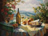 Chardonnay Print by Leon Roulette