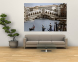 Bridge Over a Canal, Rialto Bridge, Venice, Veneto, Italy Wall Mural