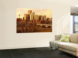 Buildings at the Waterfront, Bow River, Calgary, Alberta, Canada Wall Mural