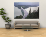 Bridge over Sylvenstein Lake, Bavaria, Germany Reproduction murale géante