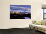 Clouds over Snowcapped Mountains, Fjallabak, Central Highlands, Iceland Wall Mural