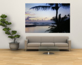 Palm Tree on the Beach, Wailua Bay, Kauai, Hawaii, USA Mural