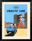 Objetivo: la Luna, ca.1953 Láminas por Hergé (Georges Rémi)